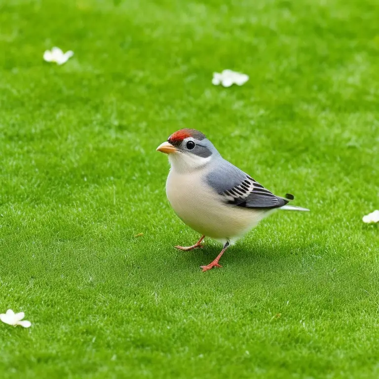 Dieta de pequeños pájaros: Alimentos naturales de aves silvestres como semillas y brotes.