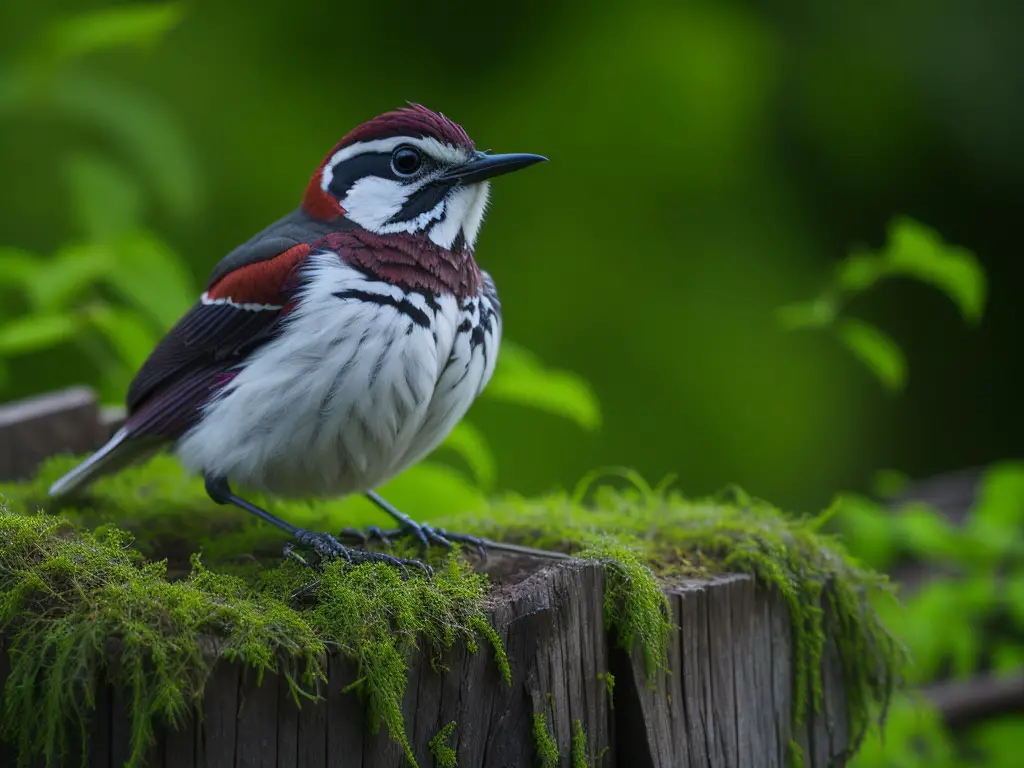 Imagen del pico del pájaro carpintero con un diseño increíble