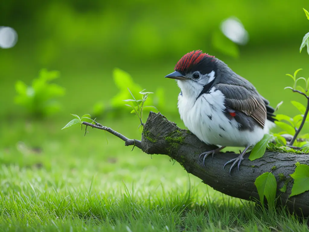 Imagen de un pájaro recién caído del nido siendo cuidado y protegido por una persona. Cuidando a la fauna silvestre se pueden salvar vidas y proteger el medio ambiente.