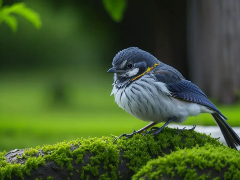 Imagen del magnífico pájaro insectívoro de cabeza y alas negras, una belleza por descubrir en la naturaleza.