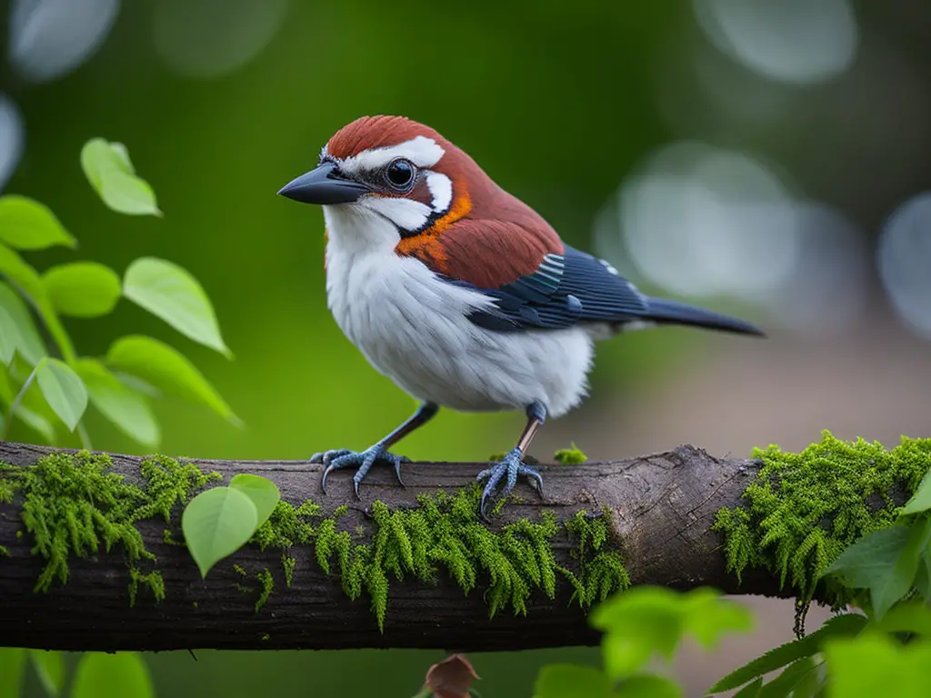 Alt text: Foto de un pájaro parado en una rama con las patas visibles. La imagen representa la problemática del dolor en las patitas de los pájaros y las posibles causas que lo generan. Aprende más sobre este tema en nuestro artículo.