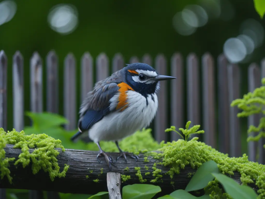 Pájaro posado en una rama mientras gira su cabeza hacia un lado, ilustrando su increíble sentido auditivo y su capacidad para localizar sonidos debido a la ubicación de sus oídos.