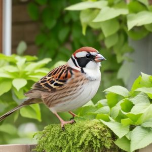 Alimenta a las aves salvajes con comida casera" - Imagen de un tazón lleno de semillas y frutas para aves, colocado en una superficie de madera al aire libre.