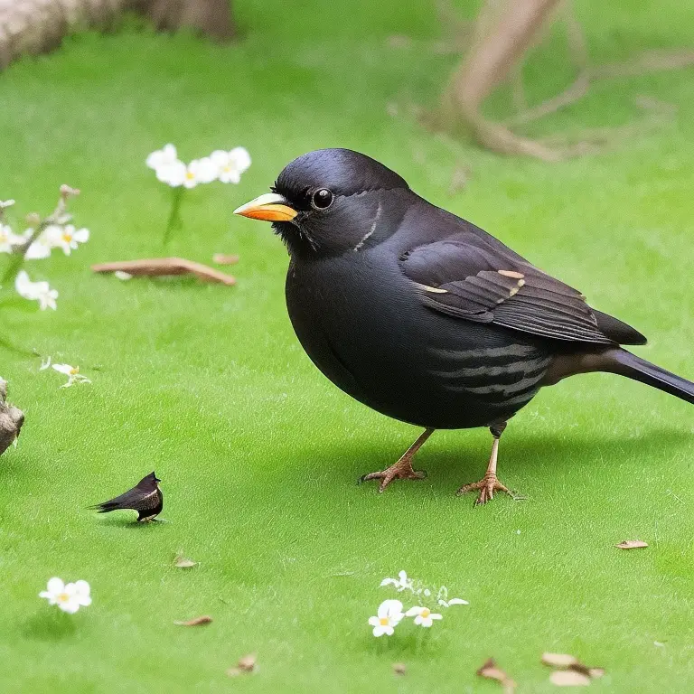 Imagen relacionada con el lenguaje de las aves, mostrando a un pájaro en su hábitat natural ? Aprende a interpretar su comportamiento y descubre el secreto de la comunicación aviar.
