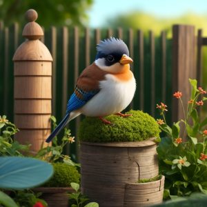 Imagen de un hermoso pájaro posado en un nido, ayudando a descubrir dónde habitan los pájaros y proteger su hogar.