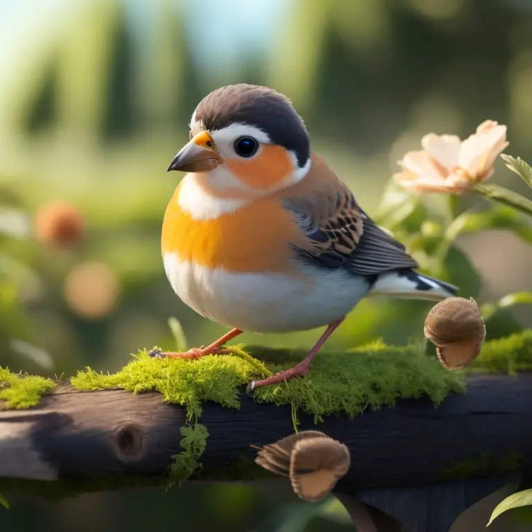 Pájaro robando un objeto brillante en la naturaleza - Comportamiento curioso de aves