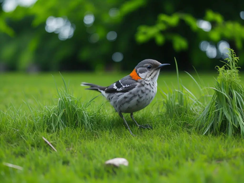 Imagen de un pájaro golpeando una superficie con su pico, mientras se observa su curioso hábito.