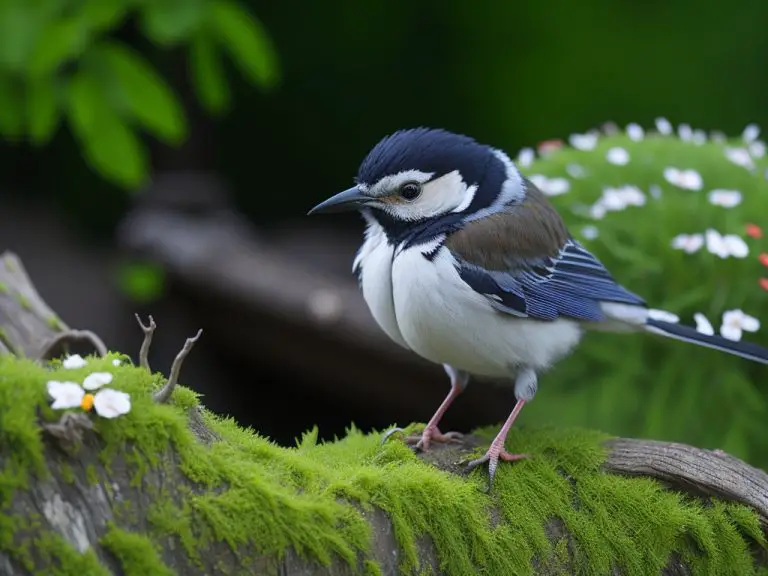 Imagen de flores coloridas en la primavera con pájaros cantando en el fondo ¿Estás emocionado para recibir la temporada de la primavera?