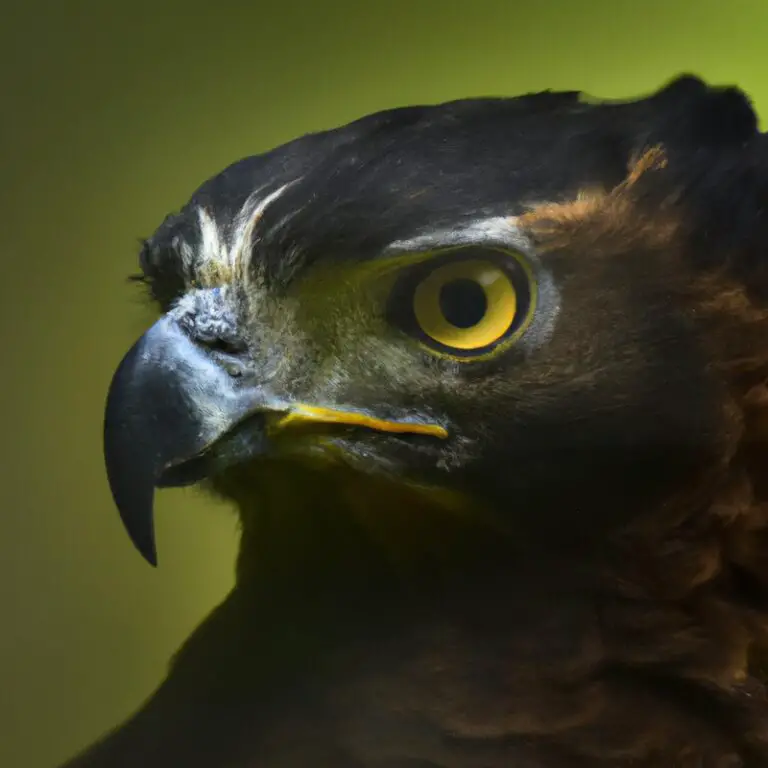 Águila Crestada en Bosque.