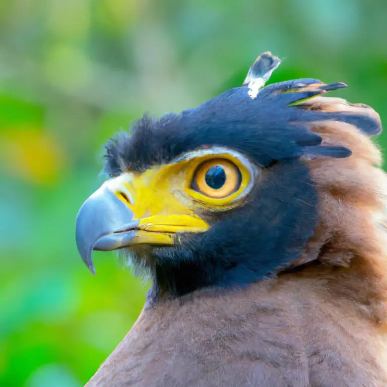 Águila Crestada en vuelo.