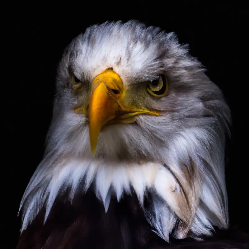 Águila arpía volando.