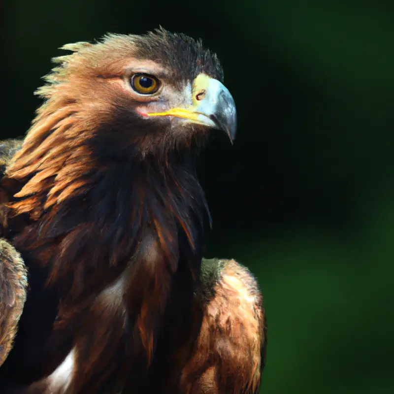 Águila cazando.