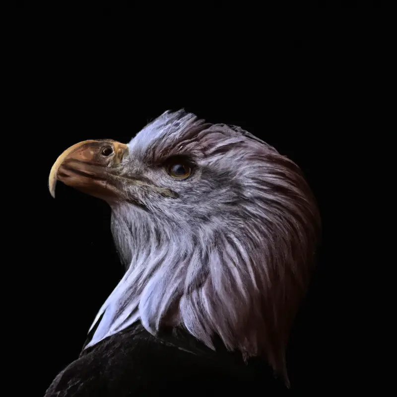 Águila macho y hembra.