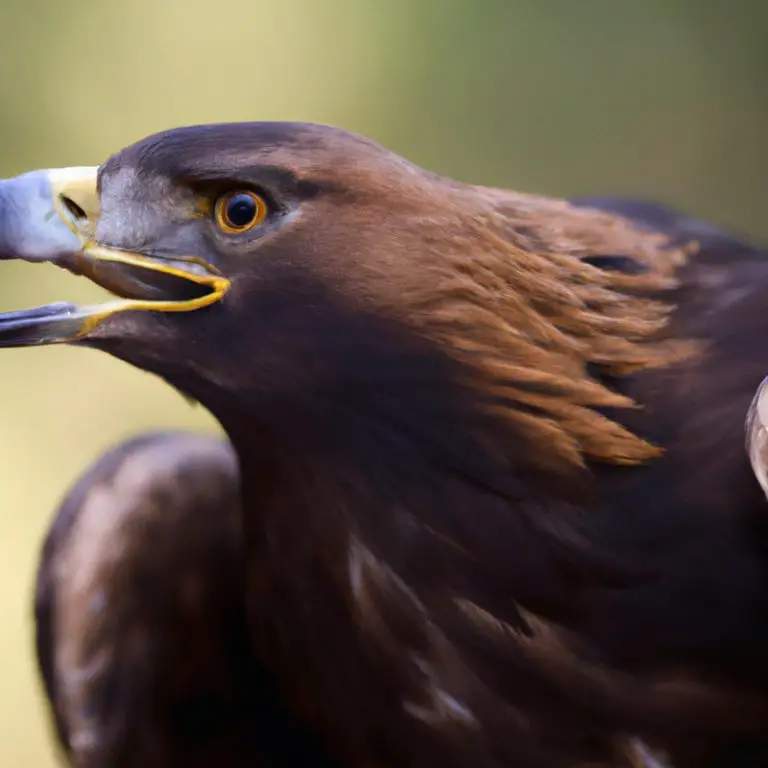 Águila real cazando.