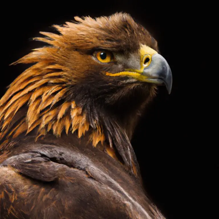 Águila real en vuelo.