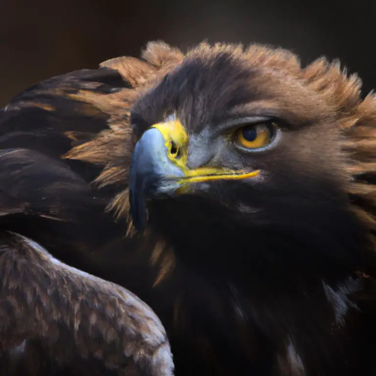 Águila real volando.