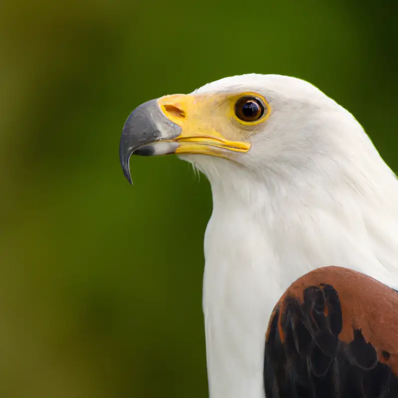 Águila Pescadora Africana en vuelo.