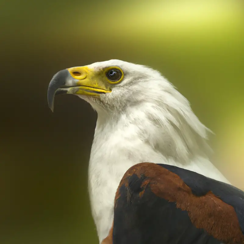 Águila Pescadora Africana en vuelo.