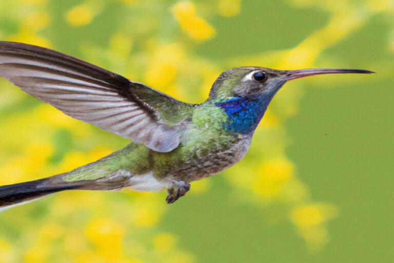 Colibrí dispersando semillas.