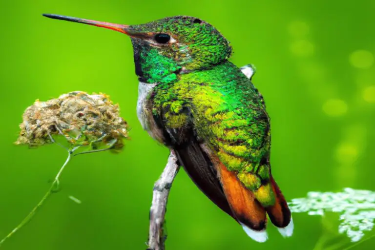 Colibrí esmeralda.