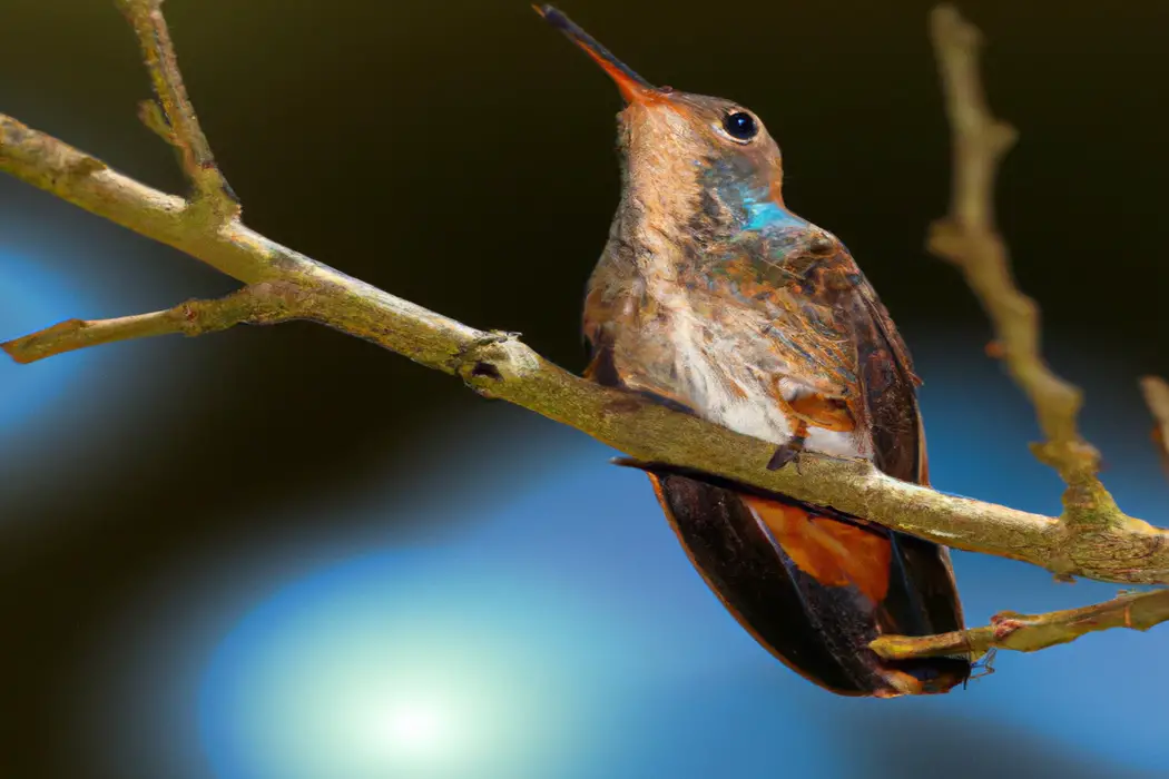 Competencia de colibríes.