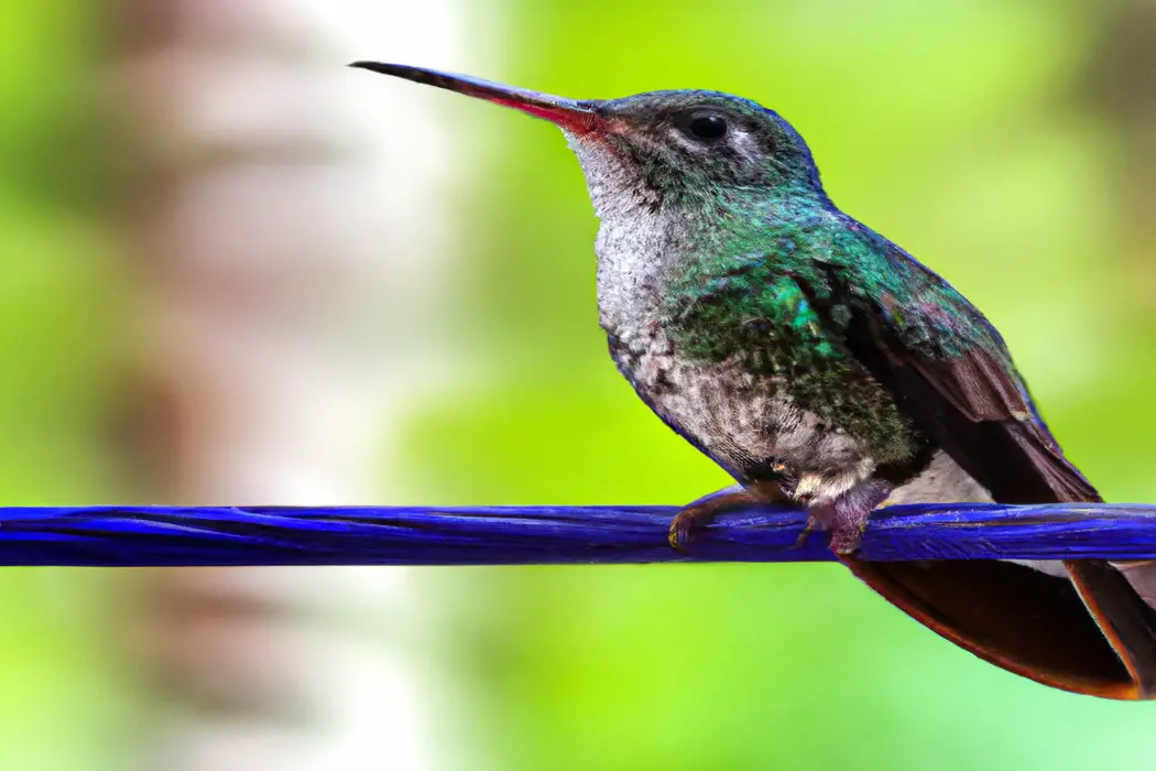 Cortejo colibríes: danza aérea.