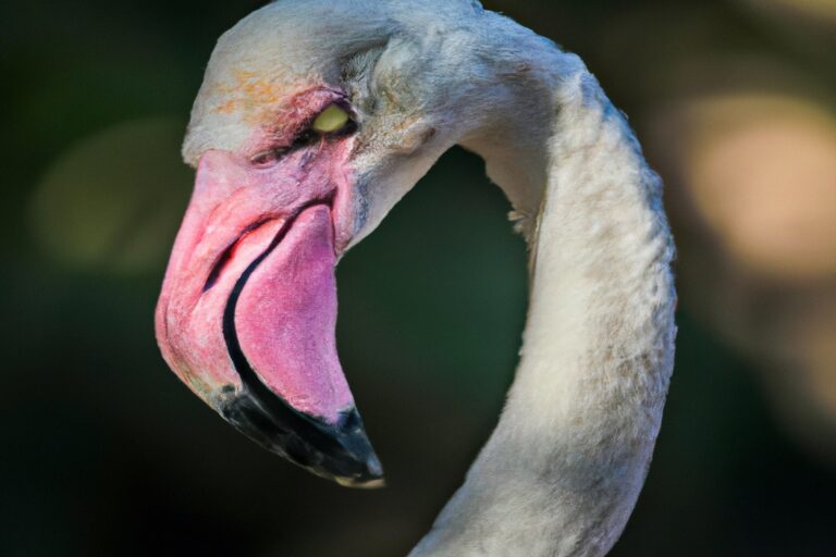 Flamencos buscando alimento.