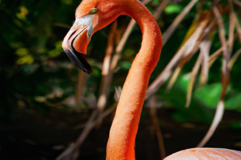 Flamencos rosados volando.