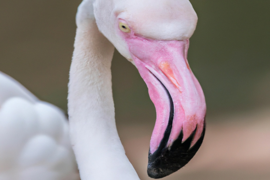 Flamingo alimentándose.