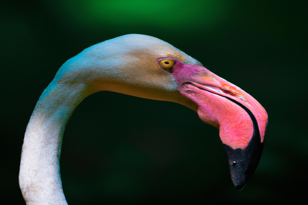 Flamingo en nido