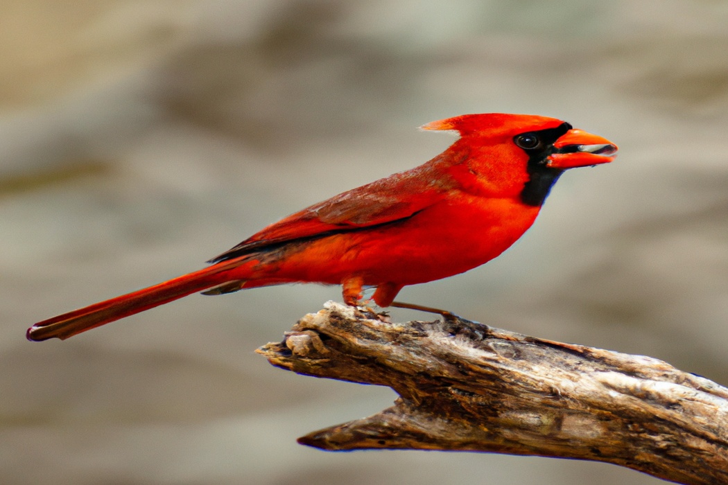 Hermoso ave roja.