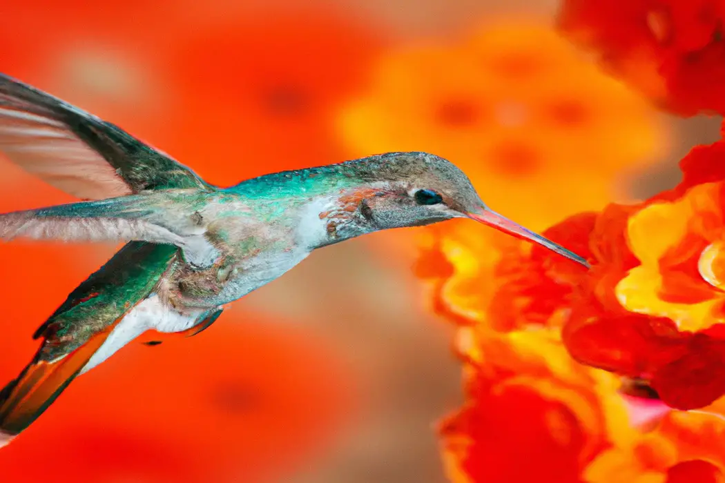 Pico colibrí diverso.