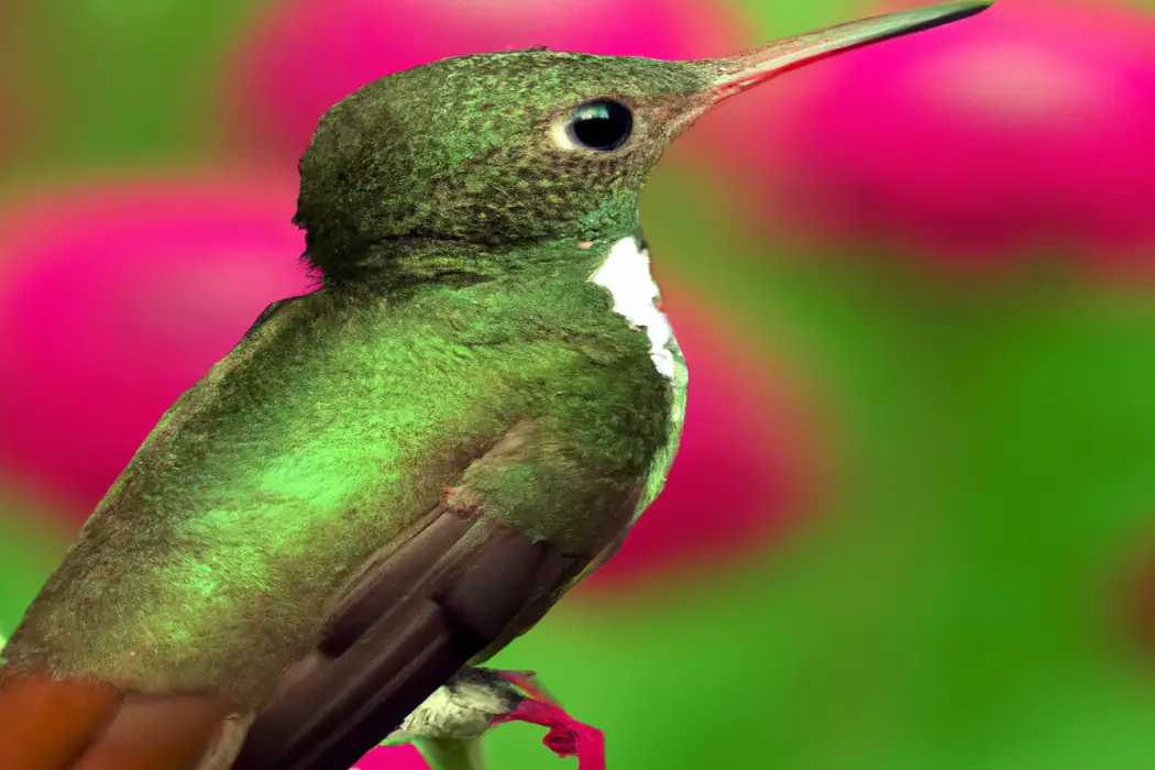 colibrí polinizador