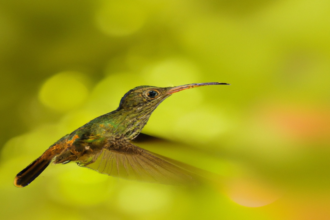 colibrí y polinización