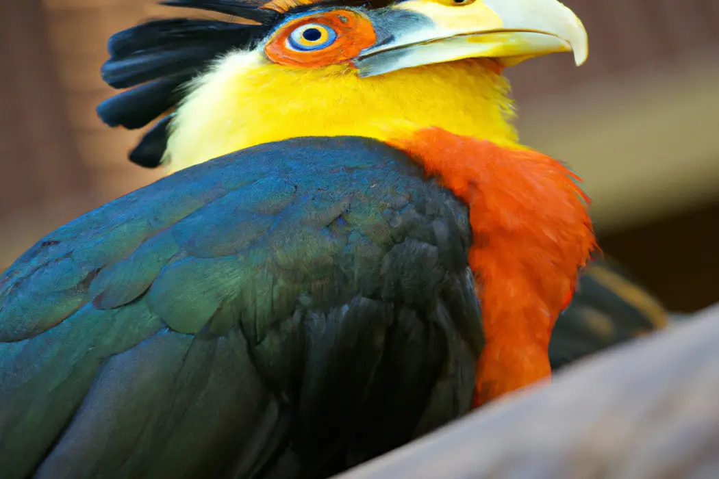 pájaro multicolor